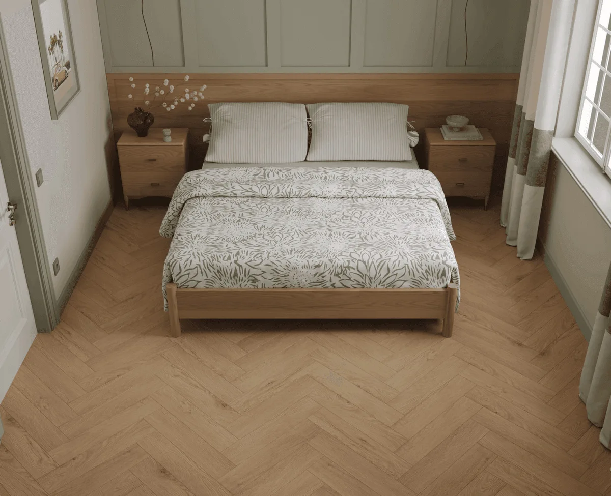 Кварцвиниловый SPC ламинат Norland Parquet S Atlas 1055-21 венгерская елка 600×125×4