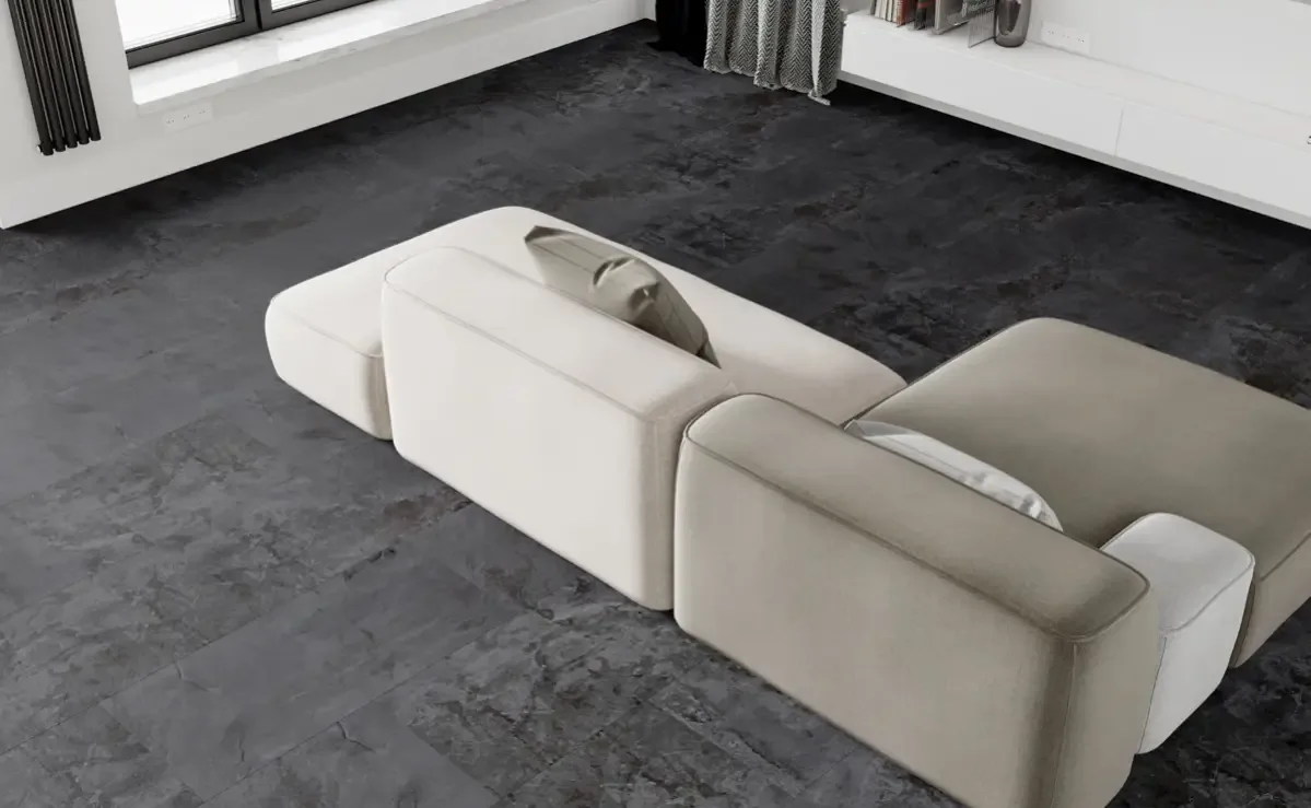 Кварцвиниловая плитка Vinilam клеевая Ceramo Stone Glue Перуанский Камень 91908 950×475×2,5