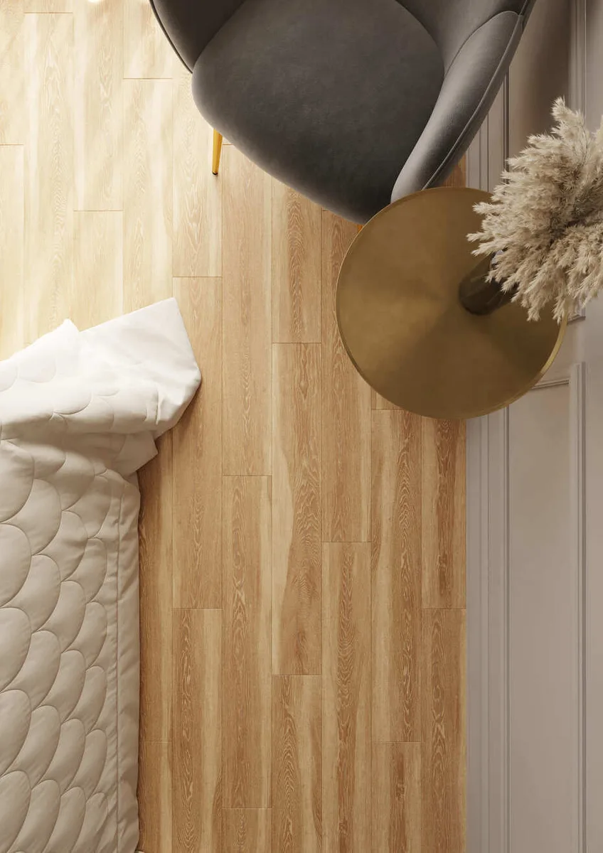 Кварцвиниловый SPC ламинат AlixFloor Natural Line Дуб Медовый Светлый ALX1070-4 1220×183×5