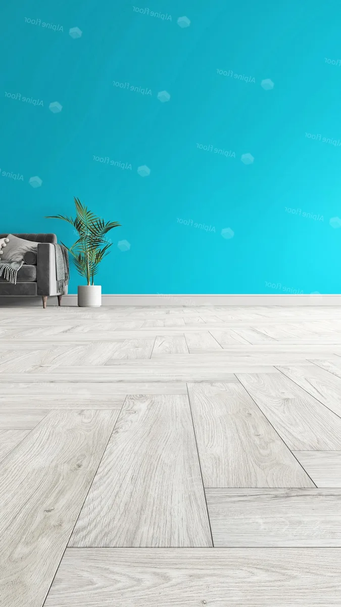 Кварцвиниловая плитка Alpine Floor клеевая Parquet LVT Снежный ECO 16-11 венгерская елка 590×118×2,5