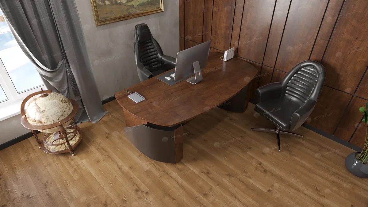 Кварцвиниловый SPC ламинат Alpine Floor Real Wood Дуб Роял ECO 2-1 1220×183×6
