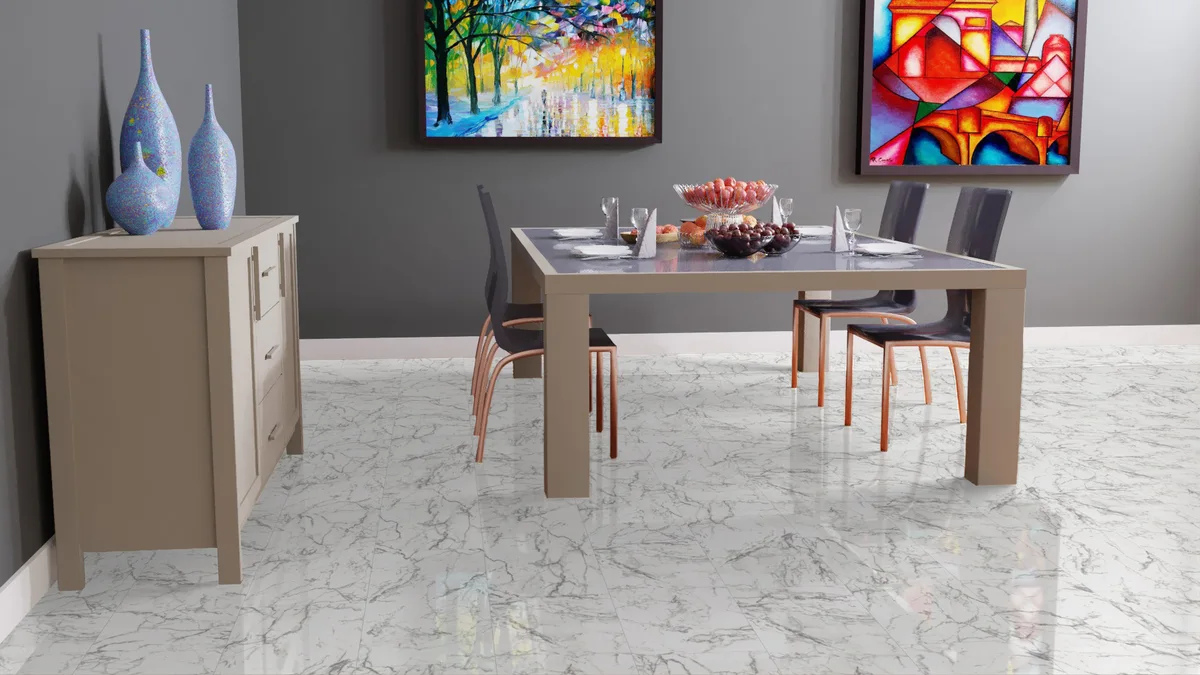 Ламинат Falquon Blue Line Stone 2.0 Carrara Marble D2921 глянец 810×400×8