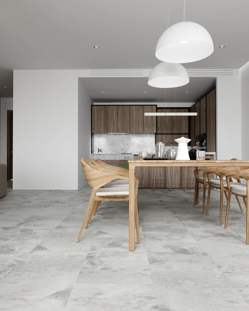 Кварцвиниловый SPC ламинат Vinilam Ceramo Stone Адриатический Серый 91901 940×470×8