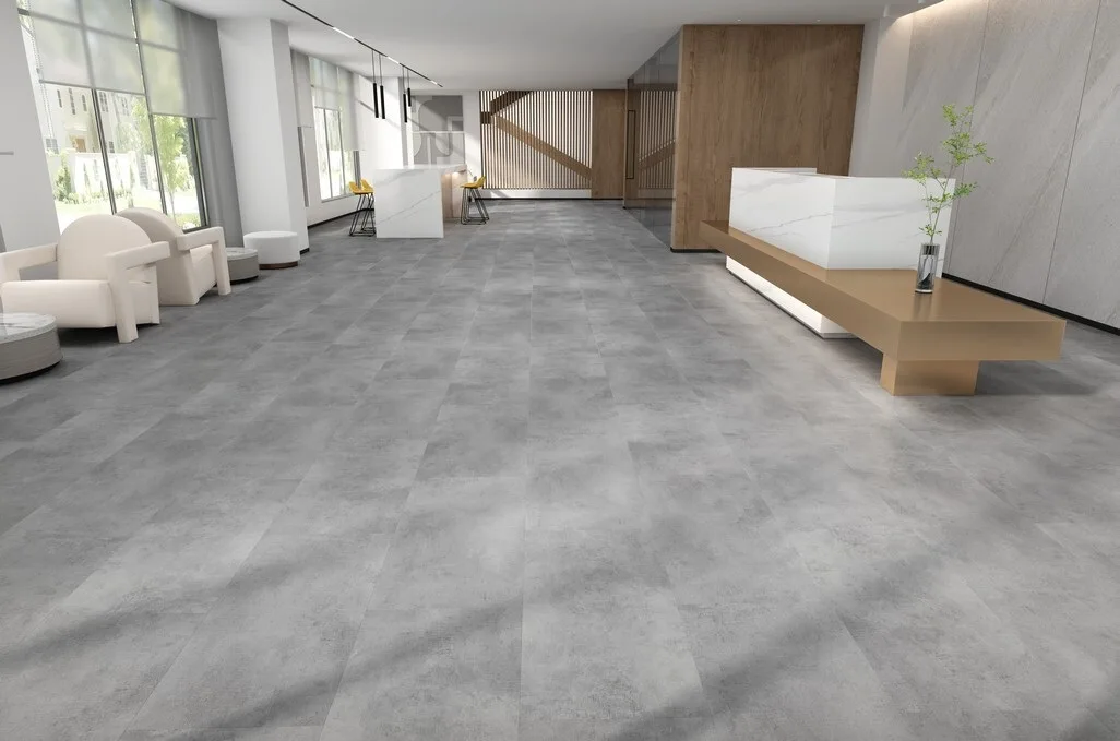 Кварцвиниловая плитка Evofloor клеевая Stone Glue Светлый Бетон Light Concrete SG 4-006 914×457×2,5