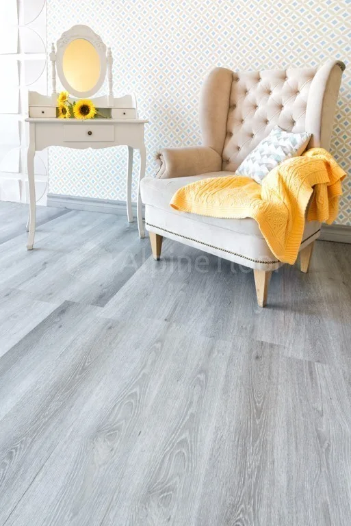 Кварцвиниловая плитка Alpine Floor клеевая Ultra Дуб Пепельный ECO 5-16 1219,2×184,15×2