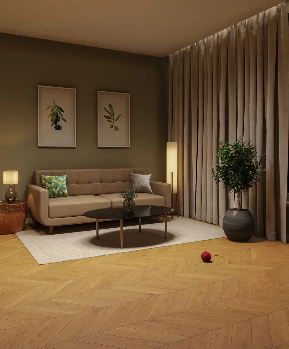 Ламинат My Step Herringbone Chevron Meli MS6212 французская елка 550×112×12