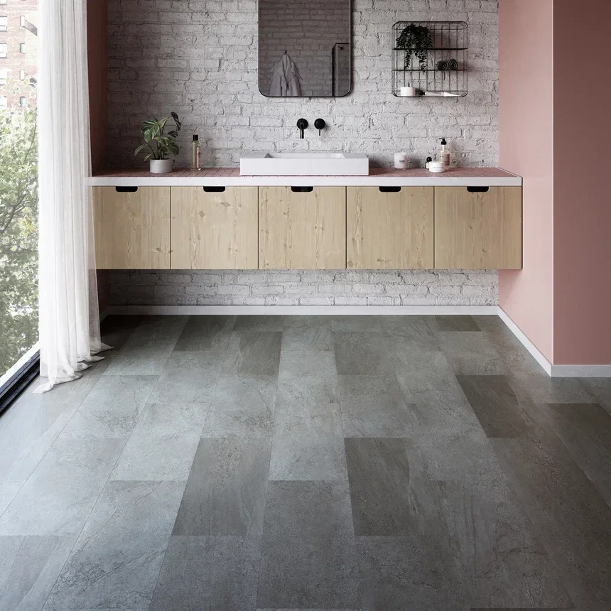 Кварцвиниловая плитка Invictus клеевая Maximus Tile Groovy Granite Lava 610×305×2,5