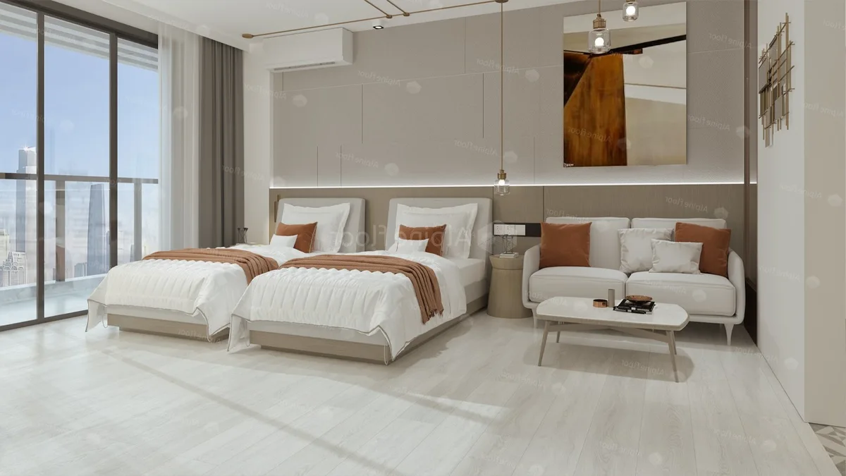 Кварцвиниловый SPC ламинат Alpine Floor Intense Белый Лес ECO 9-9 1220×183×6