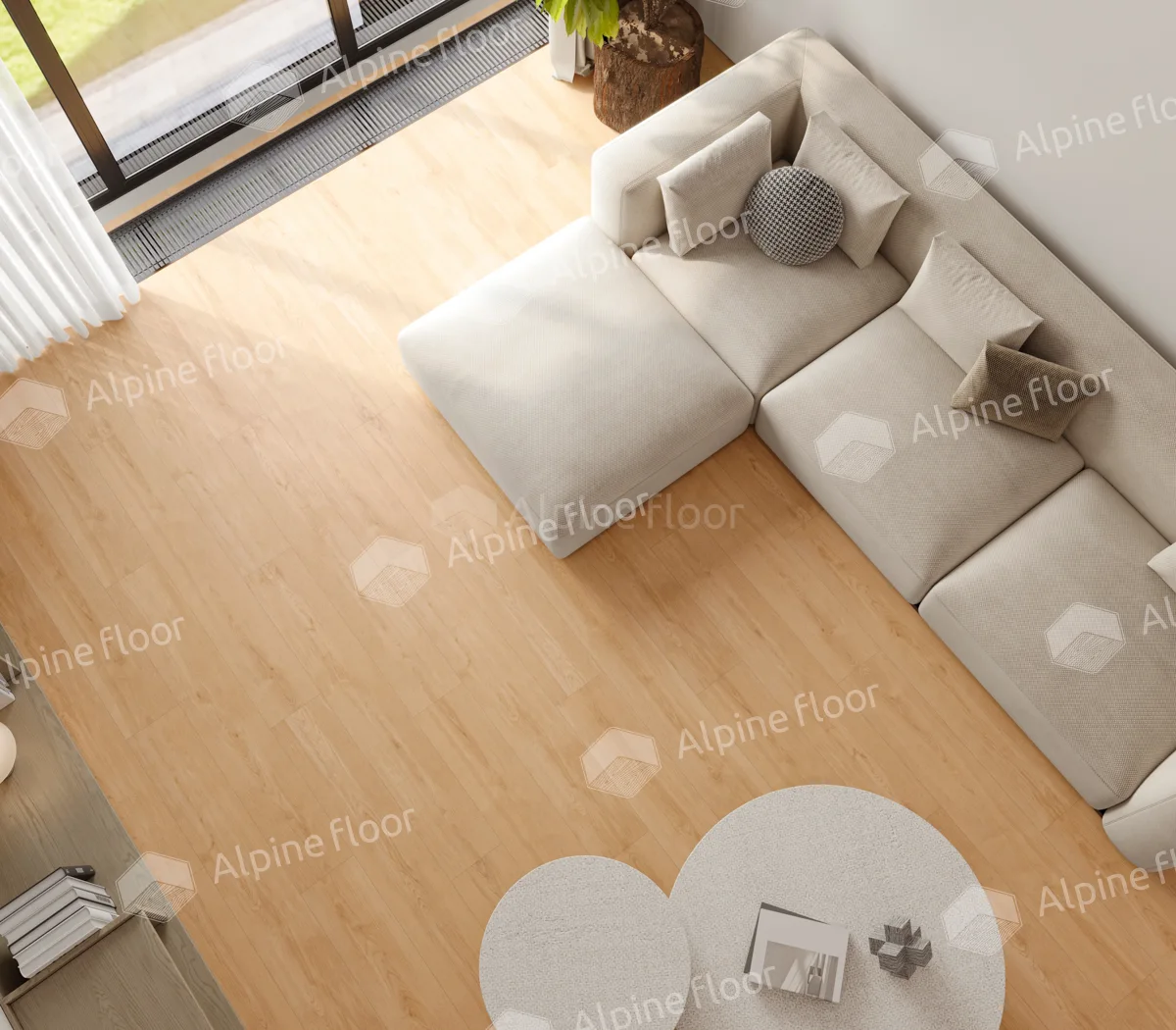 Кварцвиниловый SPC ламинат Alpine Floor ProNature Oak Kisuca 64636 1290×246×4