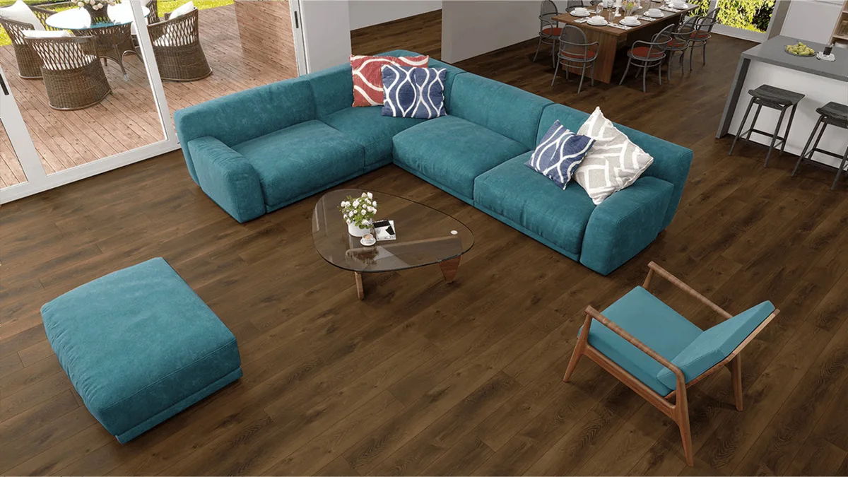 Кварцвиниловая плитка Alpine Floor клеевая Liberty Loose Lay Дуб Натуральный Изысканный ECO 23-4 1227×187×5