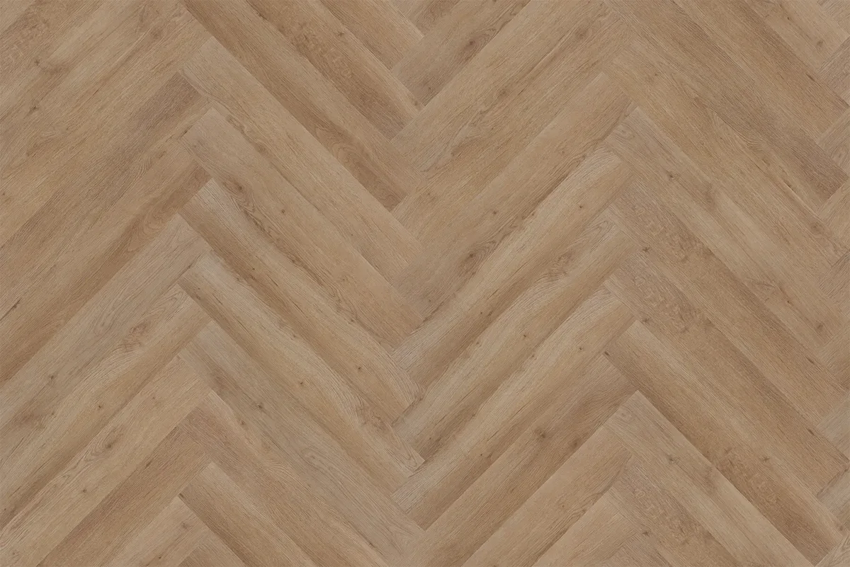 Кварцвиниловая плитка Vinilam клеевая Vinilpol Herringbone Glue Паркет Бруно 9965 венгерская елка 609,6×152,4×2,5