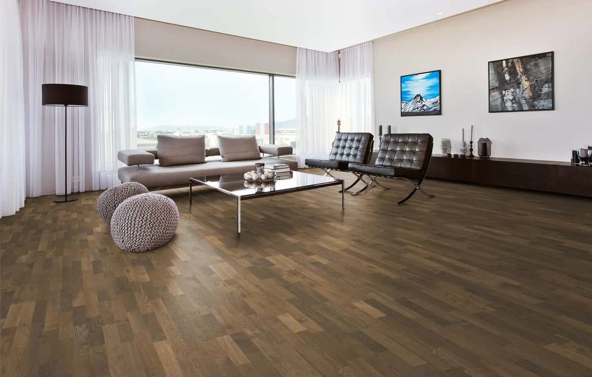 Паркетная доска Kahrs Люмен Дуб Мгла Dusk 153N3BEKF4KW240 Variation 2423×200×15