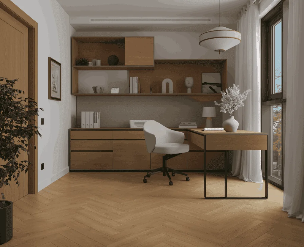 Кварцвиниловый SPC ламинат Alpine Floor Титан Паркет Аполлон ECO 29-2-R венгерская елка 600×125×6