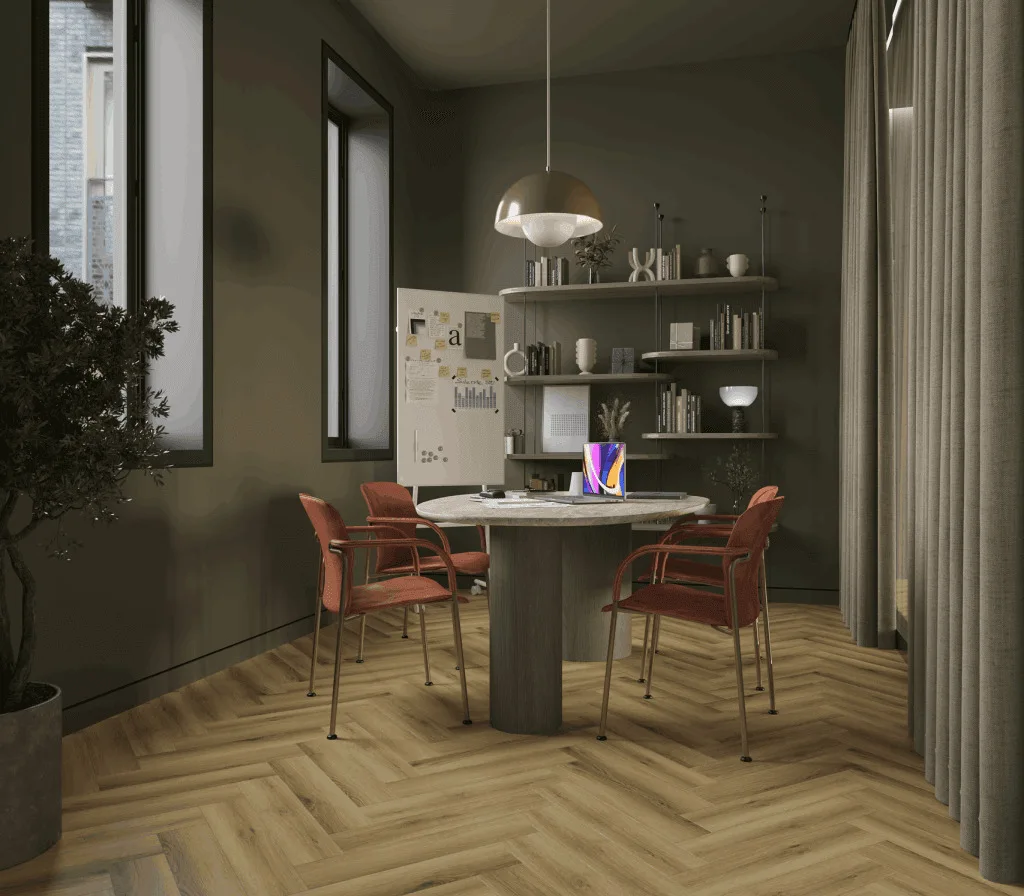 Кварцвиниловый SPC ламинат Norland Parquet Start Style 1066-7 венгерская елка 600×125×4