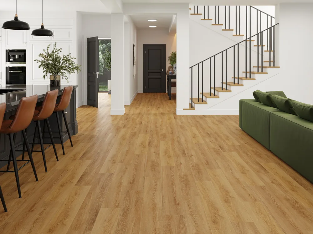 Кварцвиниловый SPC ламинат Cronafloor Grand Sequoia Дуб Медовый 1200×180×5