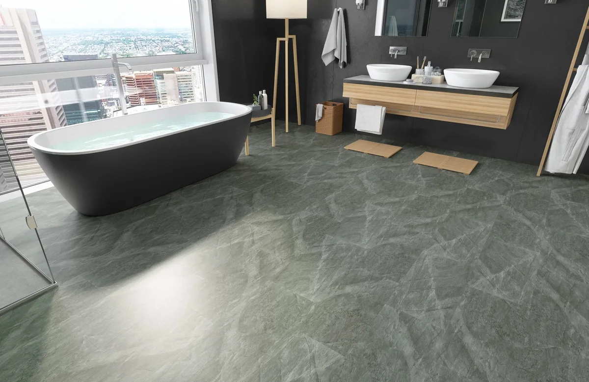 Кварцвиниловый SPC ламинат Fargo Stone Агат Маренго 68S455 600×300×4