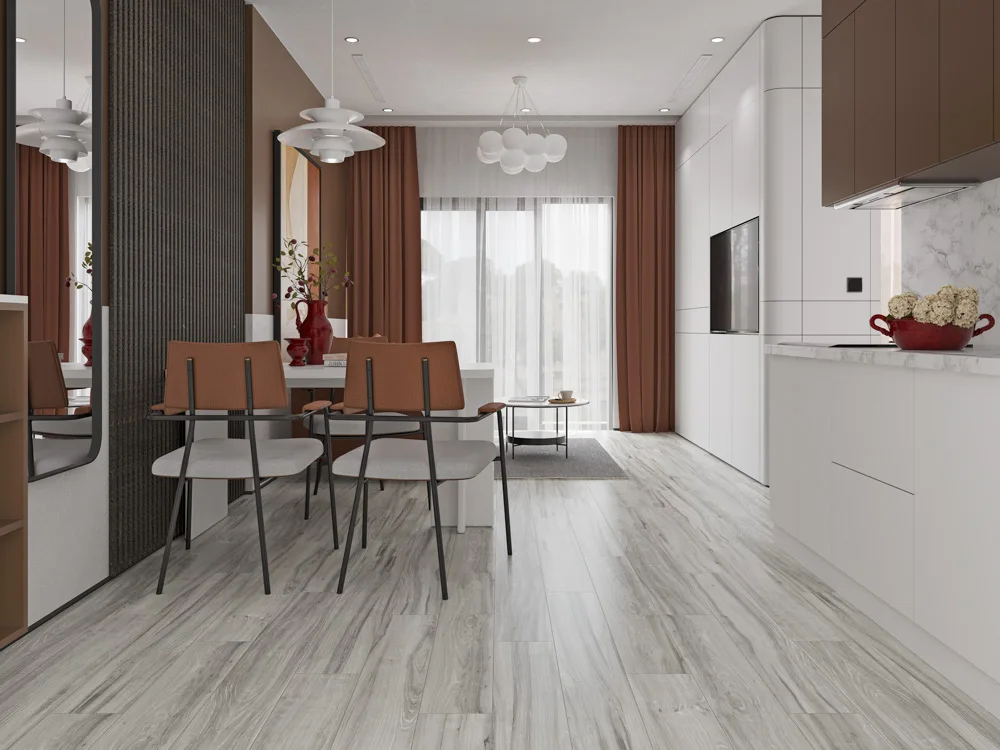 Кварцвиниловый SPC ламинат Cronafloor Wood Дуб Атланта BD-2771-5 1200×180×4