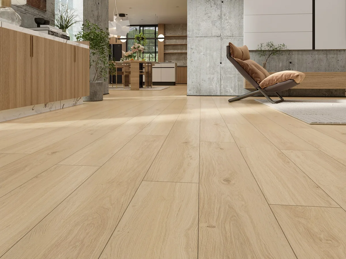 Кварцвиниловый SPC ламинат Evofloor Home Ash Light Ясень Светлый L-20275 1220×183×4