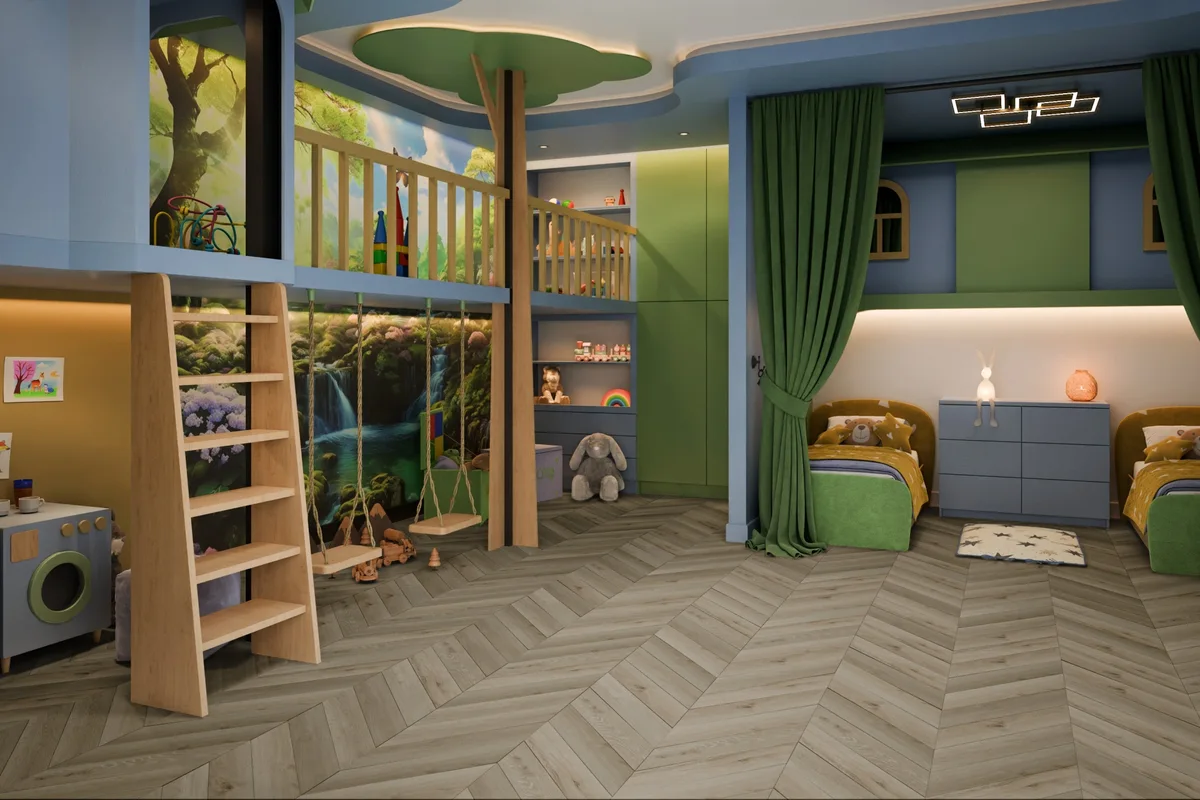 Кварцвиниловый SPC ламинат Damy Floor Chevron Версаль DF01-Ch французская елка 600×127×5