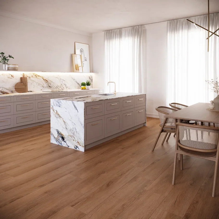Кварцвиниловая плитка Invictus клеевая Primus Plank Riviera Oak Caramel 1219×178×2
