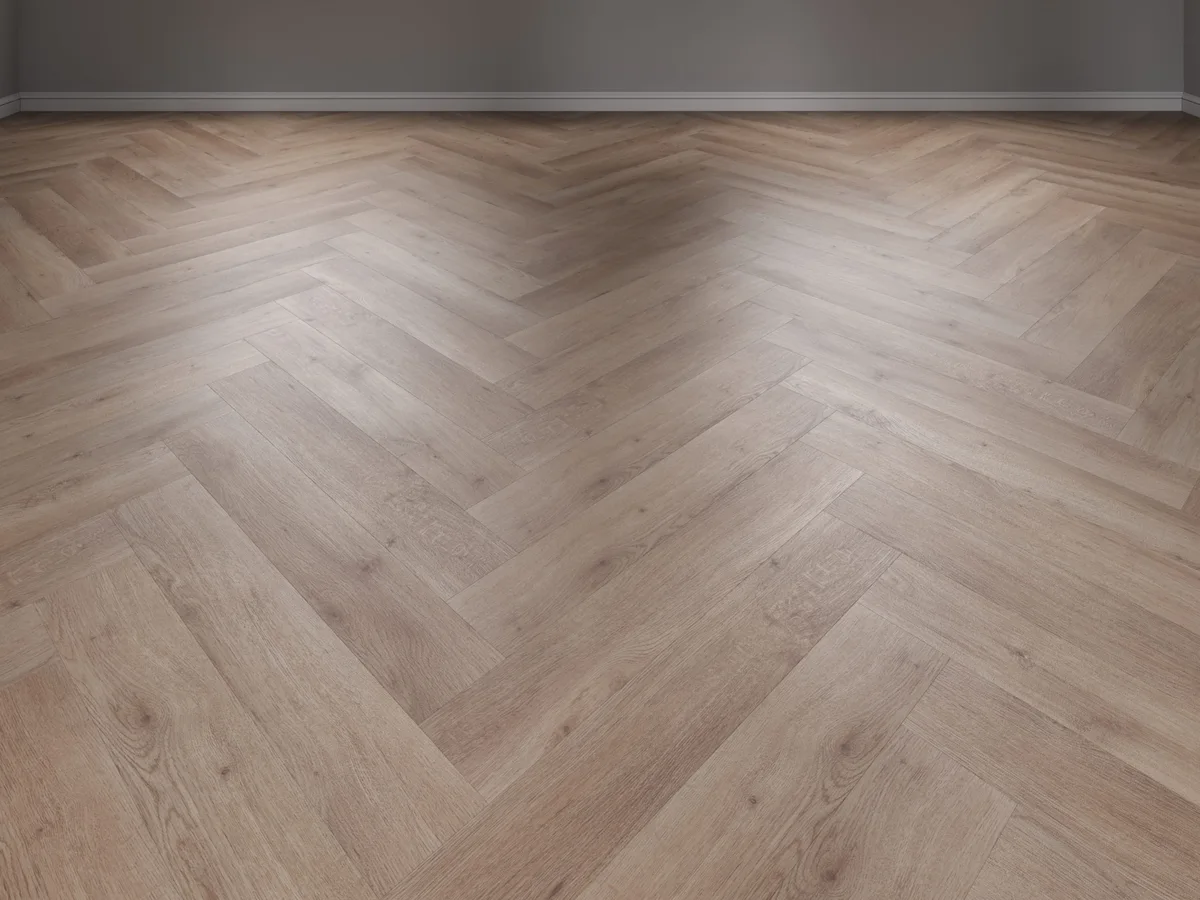 Кварцвиниловая плитка Vinilam клеевая Vinilpol Herringbone Glue Паркет Бруно 9965 венгерская елка 609,6×152,4×2,5