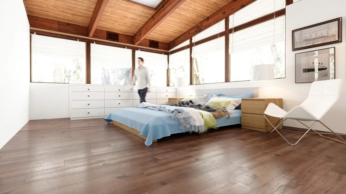 Кварцвиниловый SPC ламинат Fargo Comfort Дуб Южная Ночь 81996-6 1220×180×4