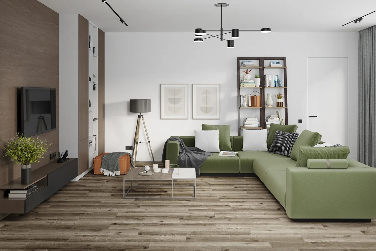 Кварцвиниловая плитка Damy Floor клеевая Family LVT Дуб Изысканный JC8271-7-LVT 1227×187×2,5