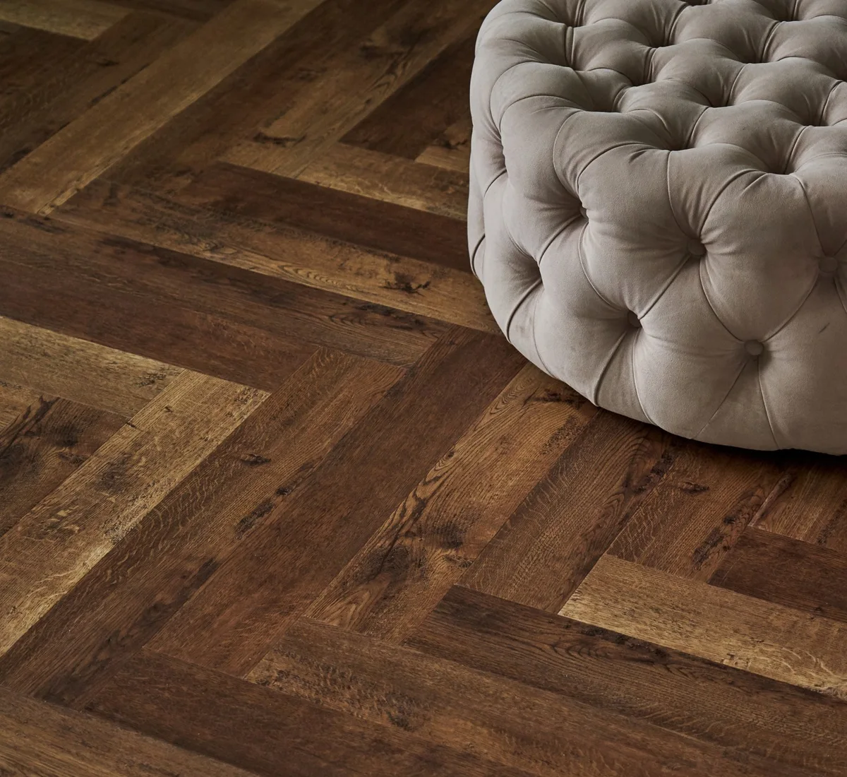 Кварцвиниловая плитка Vinilam клеевая Parquet Herringbone Glue Паркет Версальский GD11177 венгерская елка 762×152,4×2,5