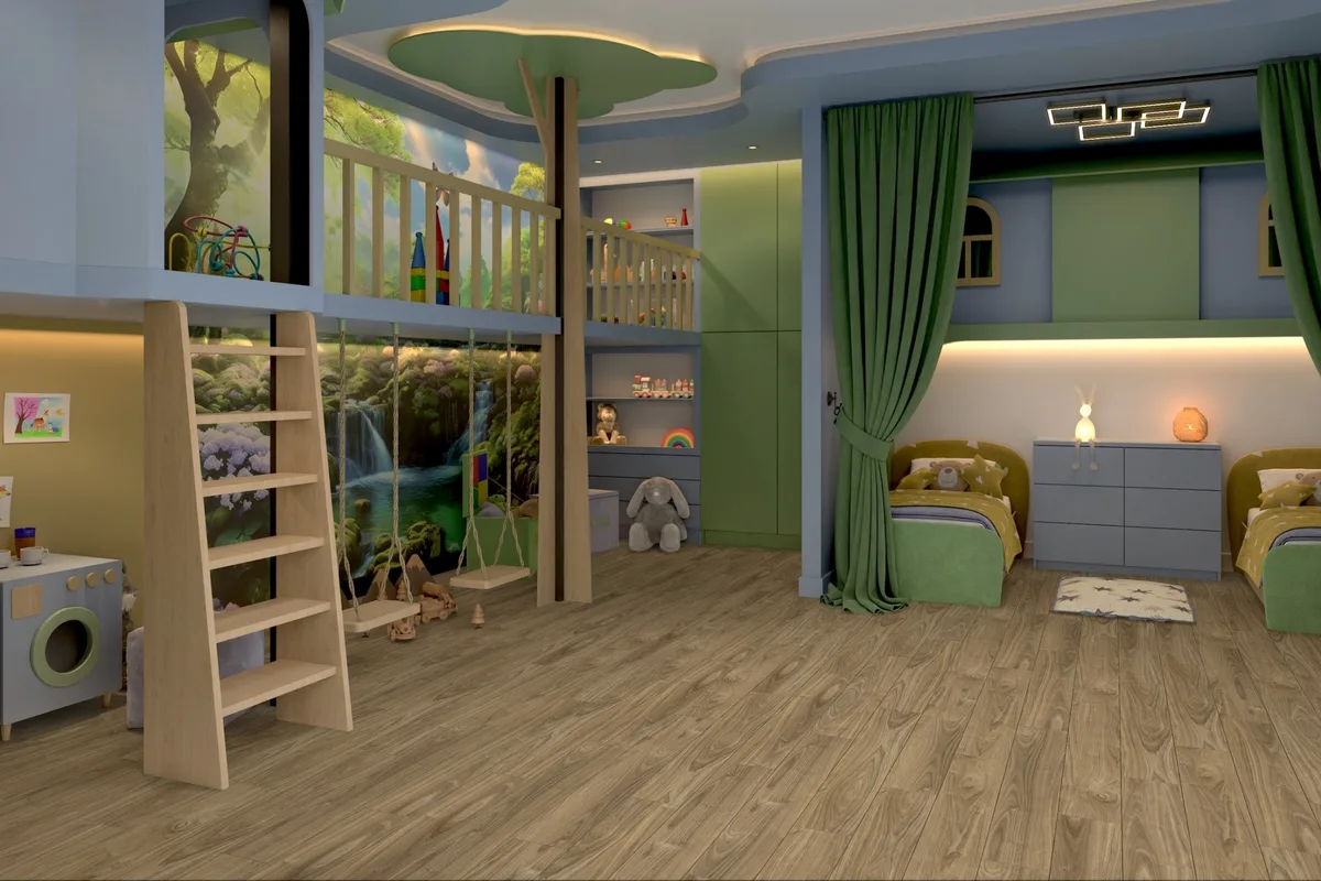 Кварцвиниловая плитка Damy Floor клеевая Family LVT Орех Европейский 0036-2-LVT 1227×187×2,5