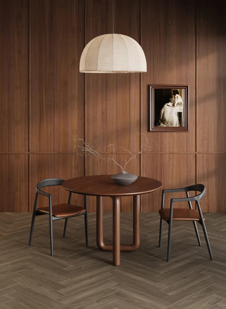 Кварцвиниловый SPC ламинат Fargo Bevel Parquet Дуб Гудзон 33-2123-46 венгерская елка 615×123×6