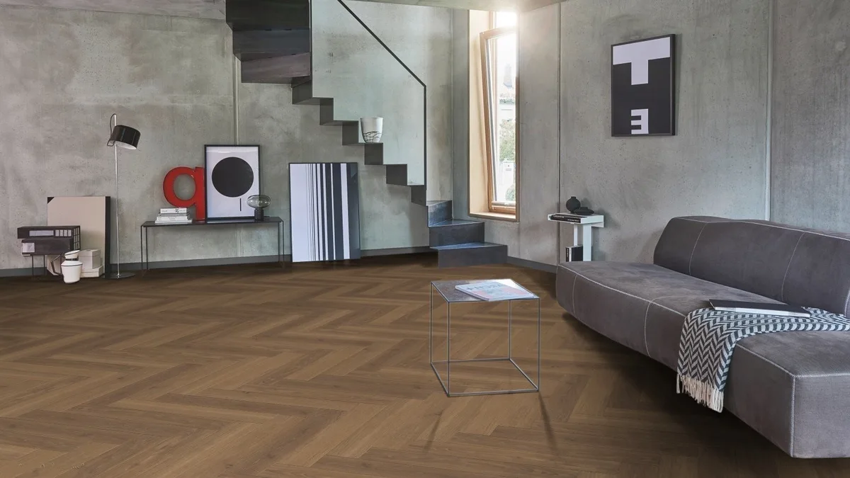 Ламинат Parador Trendtime 3 Дуб Студиолайн медовый Studioline Honey 1747864 венгерская елка 858×143×8