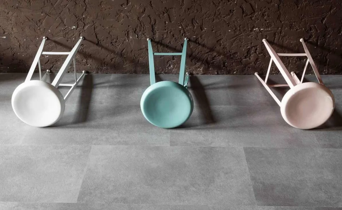Кварцвиниловый SPC ламинат Vinilam Ceramo Stone Цемент 61609 940×470×8