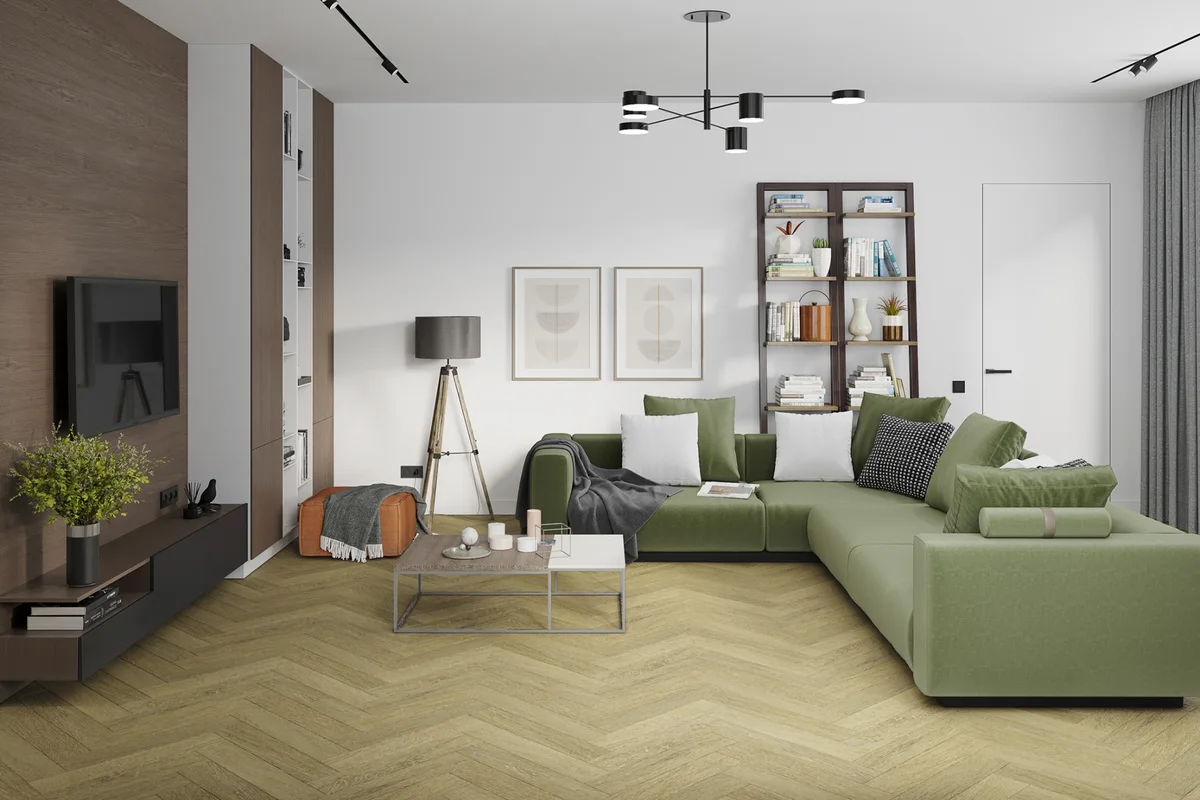 Кварцвиниловая плитка Damy Floor клеевая London LVT Эдинбург 191023EL-13-LVT венгерская елка 590×118×2,5