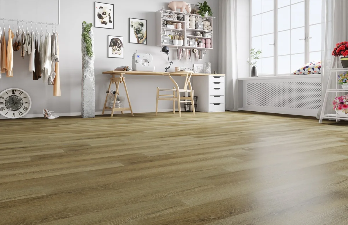 Кварцвиниловый SPC ламинат Fargo Comfort Дуб Калифорния 66W963 1220×150×4