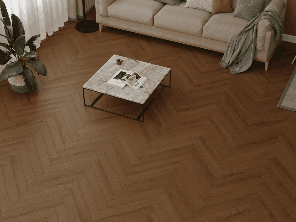 Ламинат Norland Herringbone Elegant 10 Дуб Этна LF306-20 венгерская елка 600×100×10