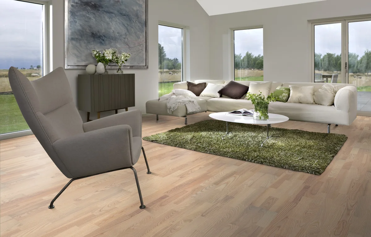 Паркетная доска Kahrs Песочная Ясень Скаген Skagen 153N18AK0VKW240 Variation 2423×200×15