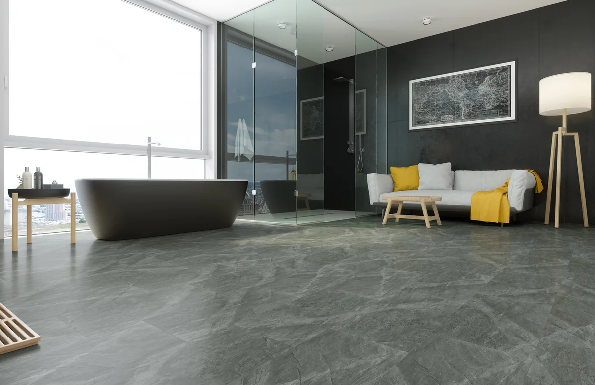 Кварцвиниловый SPC ламинат Fargo Stone Агат Маренго 68S455 600×300×4