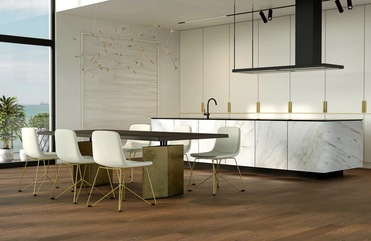 Композитная паркетная доска Quartz Parquet Классик Дуб рустикальный 410 400-1220×152×7