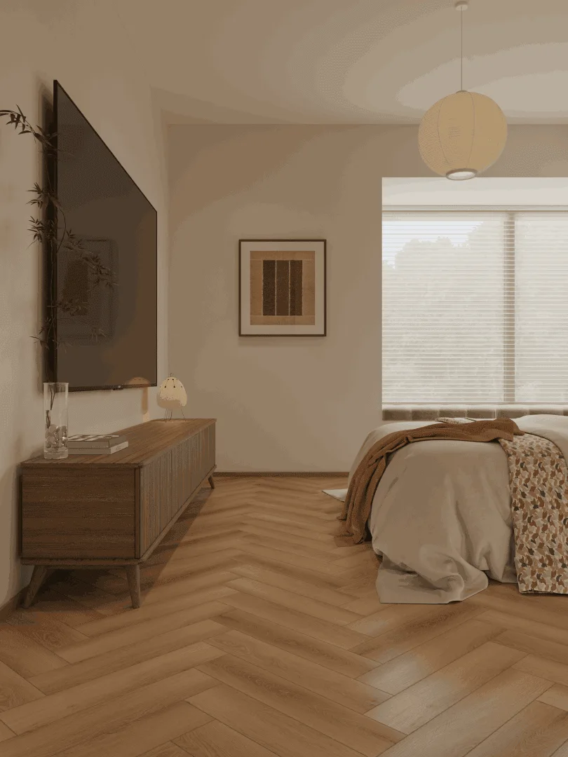 Кварцвиниловый SPC ламинат Alpine Floor Титан Паркет Тантал ECO 29-10-R венгерская елка 600×125×6
