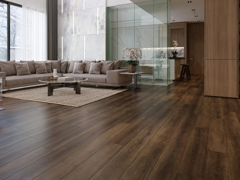 Кварцвиниловый SPC ламинат Evofloor Home Oak Сhocolate Дуб Шоколадный L-20242 1220×183×4