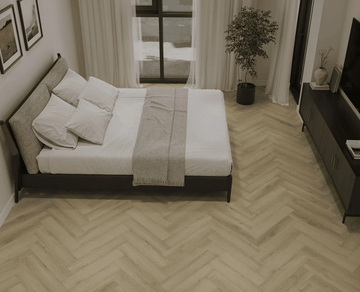 Кварцвиниловый SPC ламинат Norland Parquet Instant Light 1066-4 венгерская елка 600×125×4
