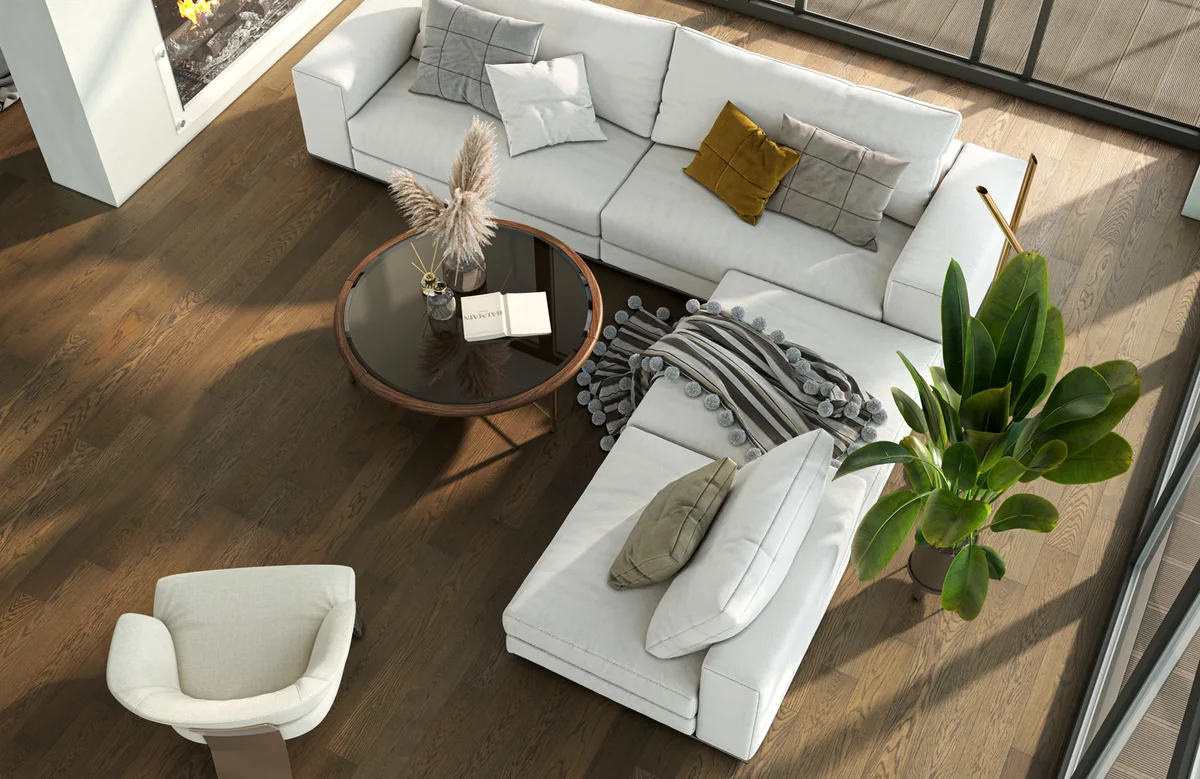 Композитная паркетная доска Quartz Parquet Классик Дуб рустикальный 410 400-1220×152×7