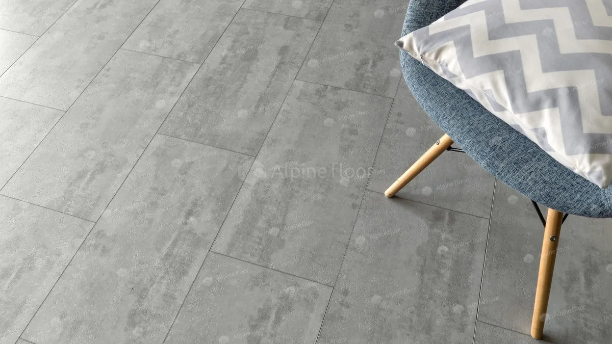 Кварцвиниловая плитка Alpine Floor клеевая Light Stone Самерсет ECO 15-6 608×303×2,5