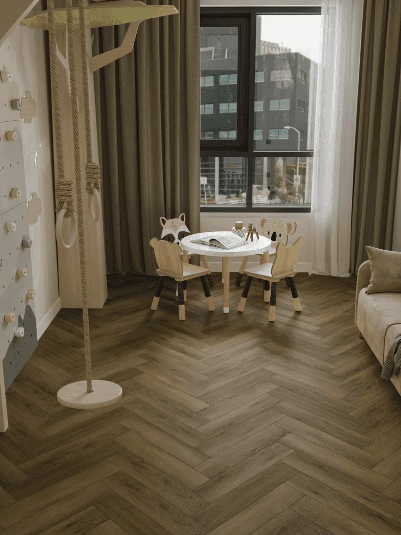 Кварцвиниловый SPC ламинат Norland Parquet S Polar 1055-11 венгерская елка 600×125×4
