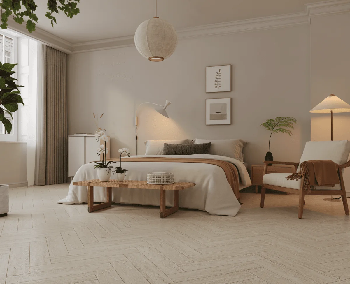Кварцвиниловый SPC ламинат Alpine Floor Адамант Паркет Зонда ECO 31-4-R венгерская елка 600×125×5