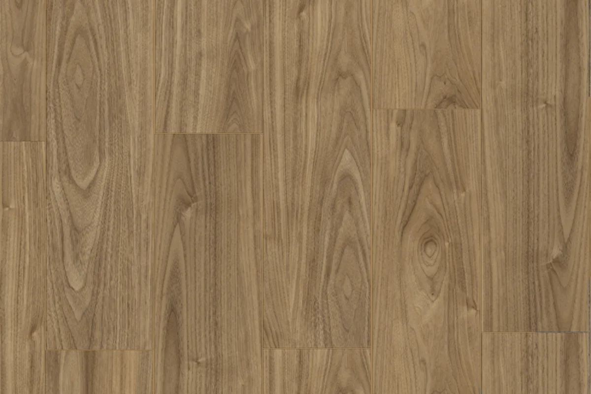 Кварцвиниловая плитка Damy Floor клеевая Family LVT Орех Европейский 0036-2-LVT 1227×187×2,5