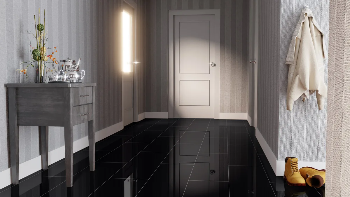 Ламинат Falquon Blue Line Stone 2.0 Uni Black U190 глянец 810×400×8