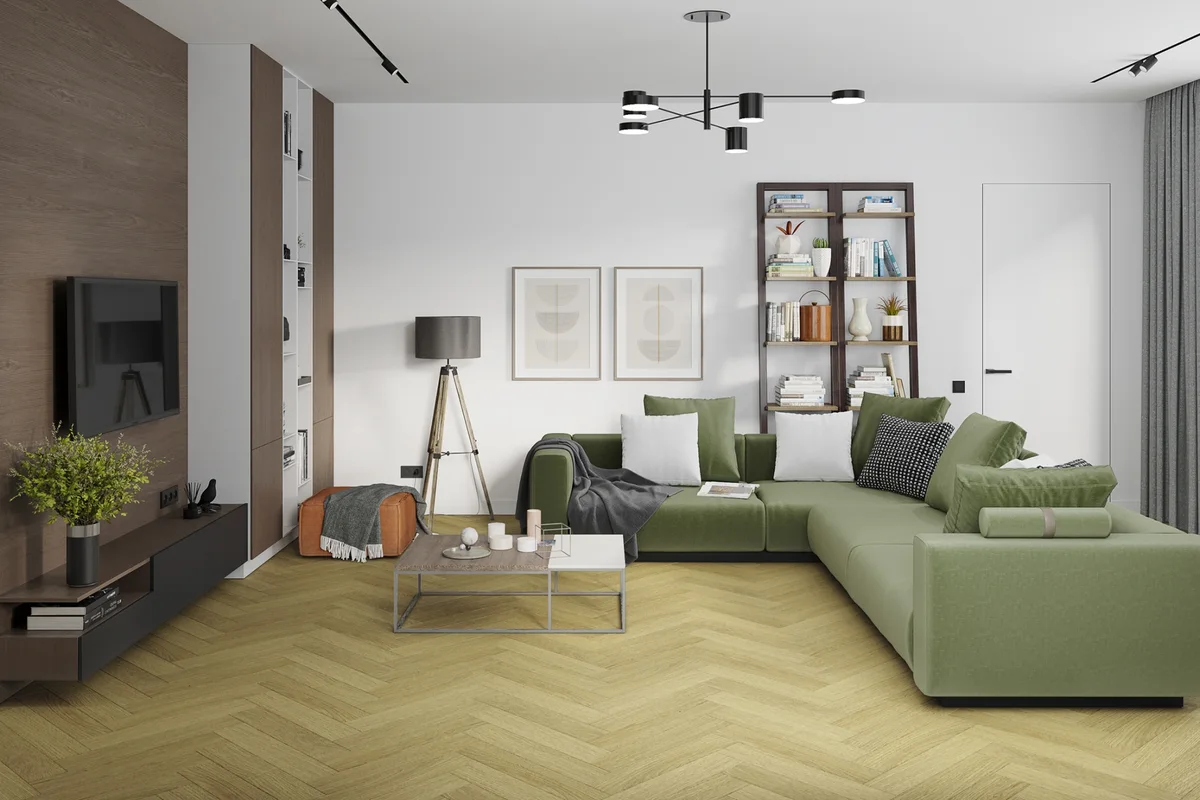 Кварцвиниловая плитка Damy Floor клеевая London LVT Манчестер 190902EL-06-LVT венгерская елка 590×118×2,5