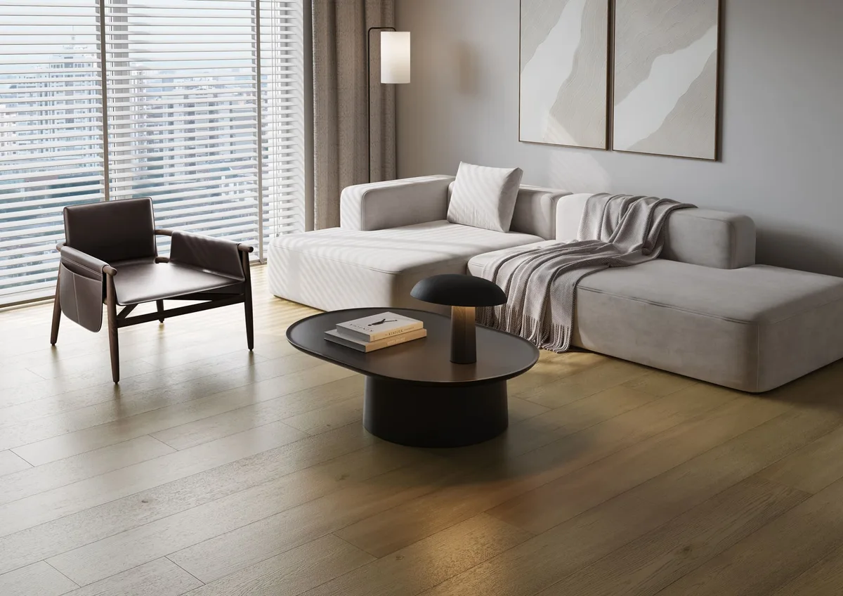Композитная паркетная доска Quartz Parquet Престиж Дуб Карельский 419 ABCD 700-1900×190×7