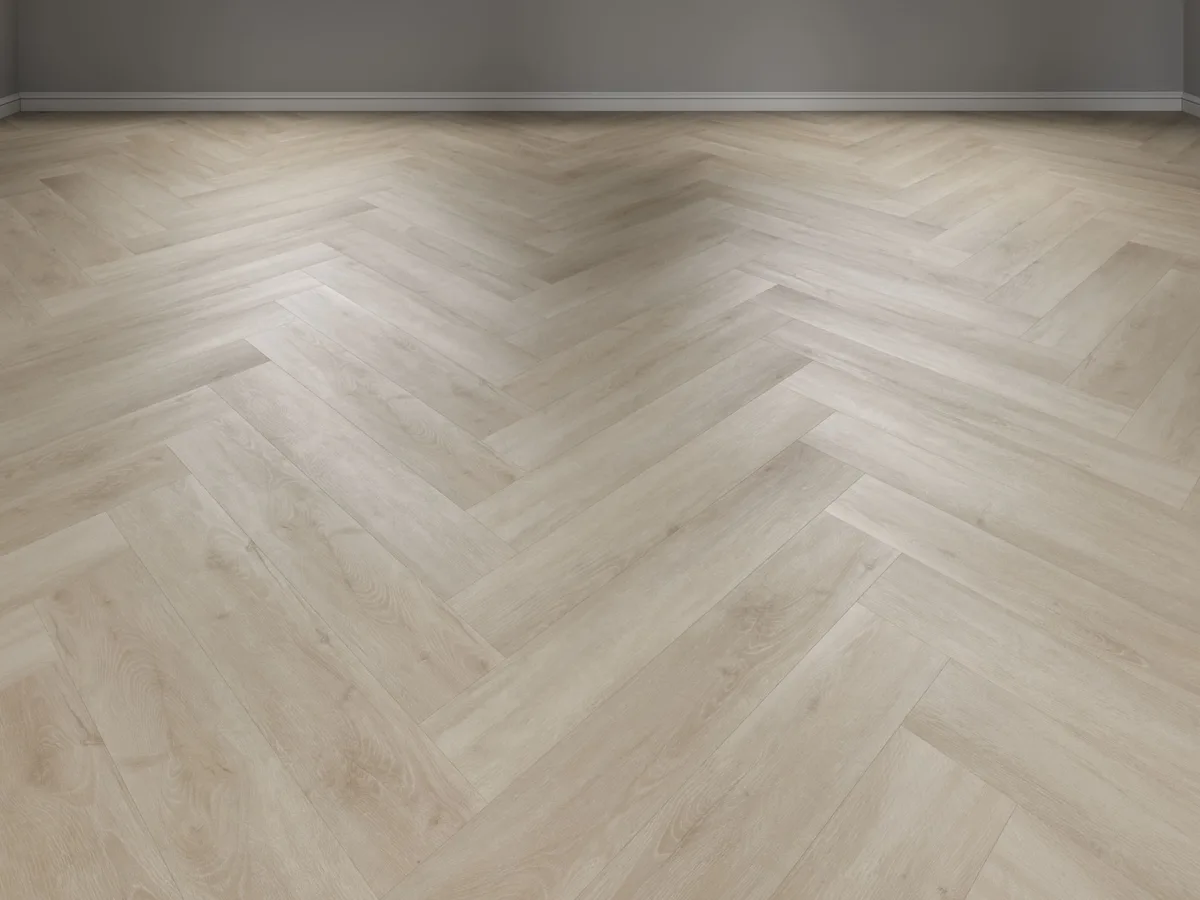 Кварцвиниловая плитка Vinilam клеевая Vinilpol Herringbone Glue Паркет Руссо 9966 венгерская елка 609,6×152,4×2,5